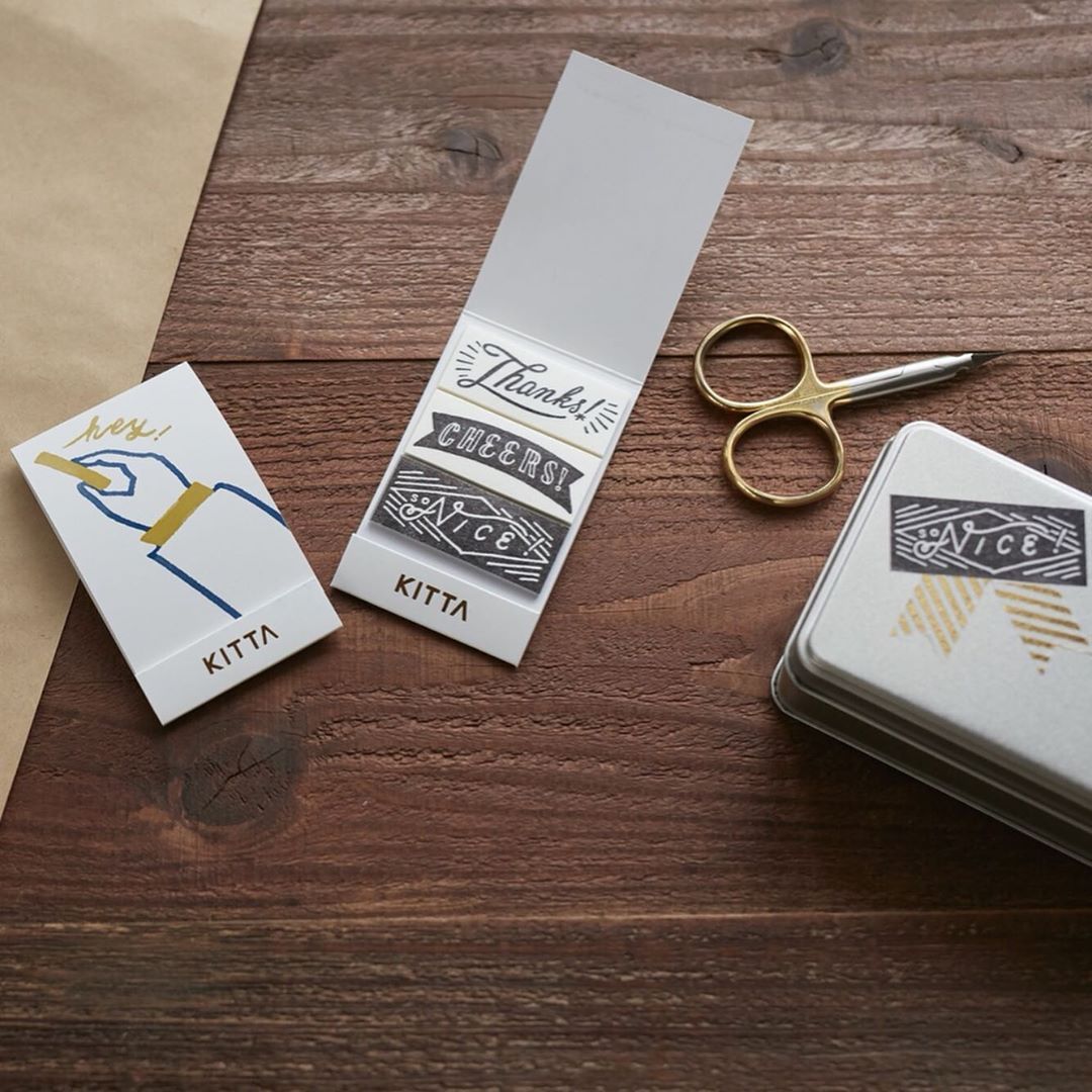 KITTA Washi Tape (Wide)-KITW001 Message - Smidapaper Ikigai Shop