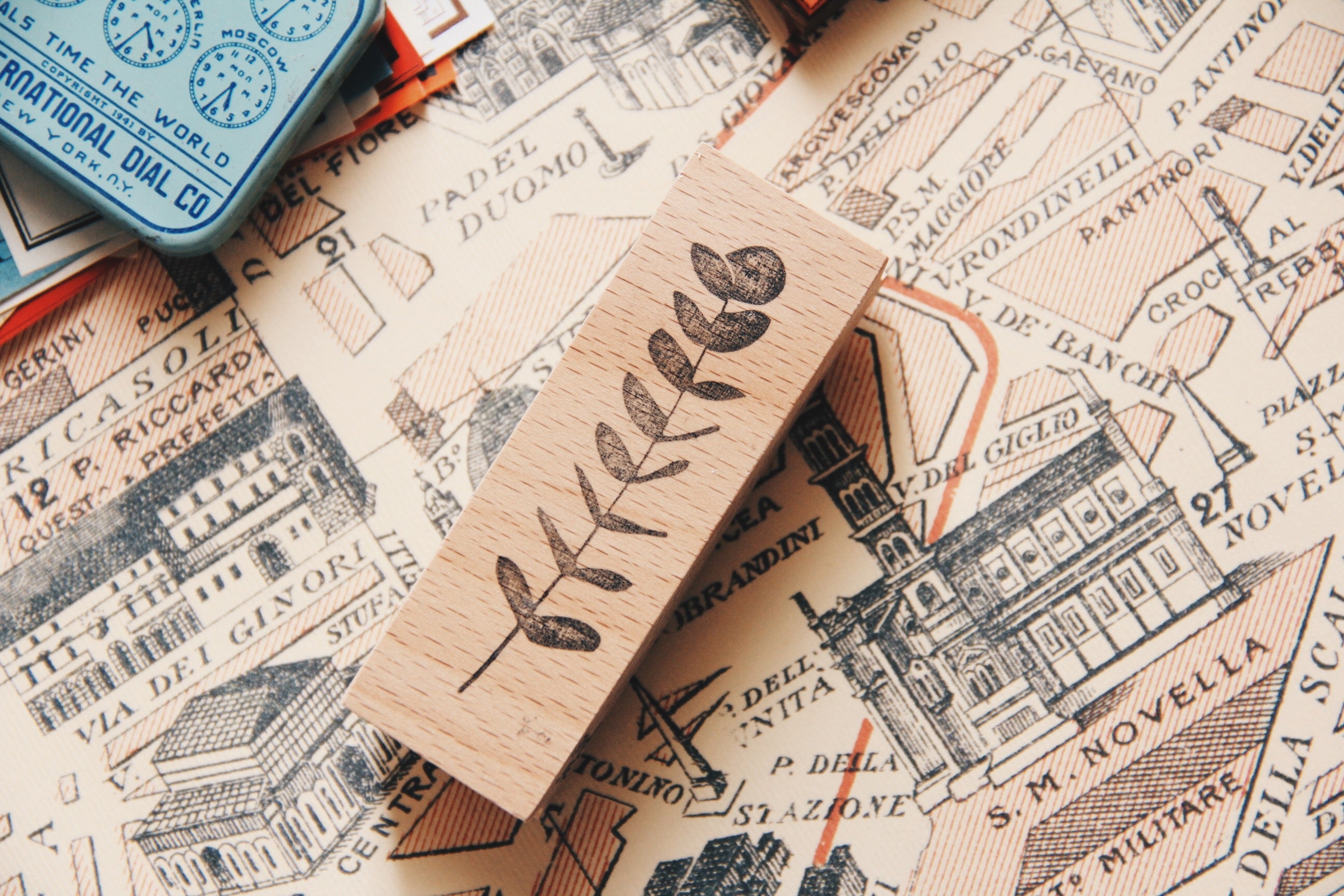 Stempel Jazz Eucalyptus II Rubber Stamp - Smidapaper Ikigai Shop