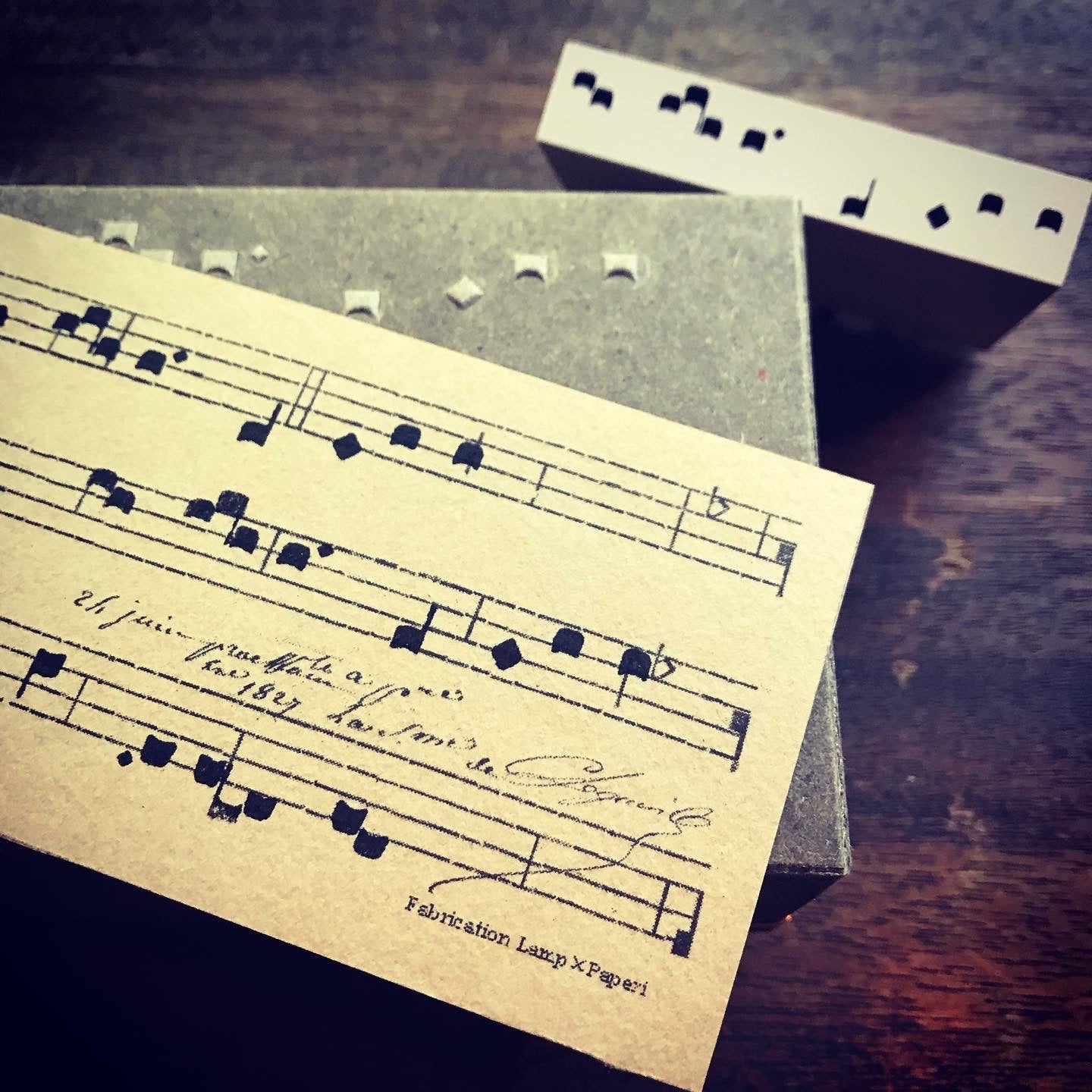 Lamp x Paperi #7 Seal: Music Notes - Smidapaper Ikigai Shop