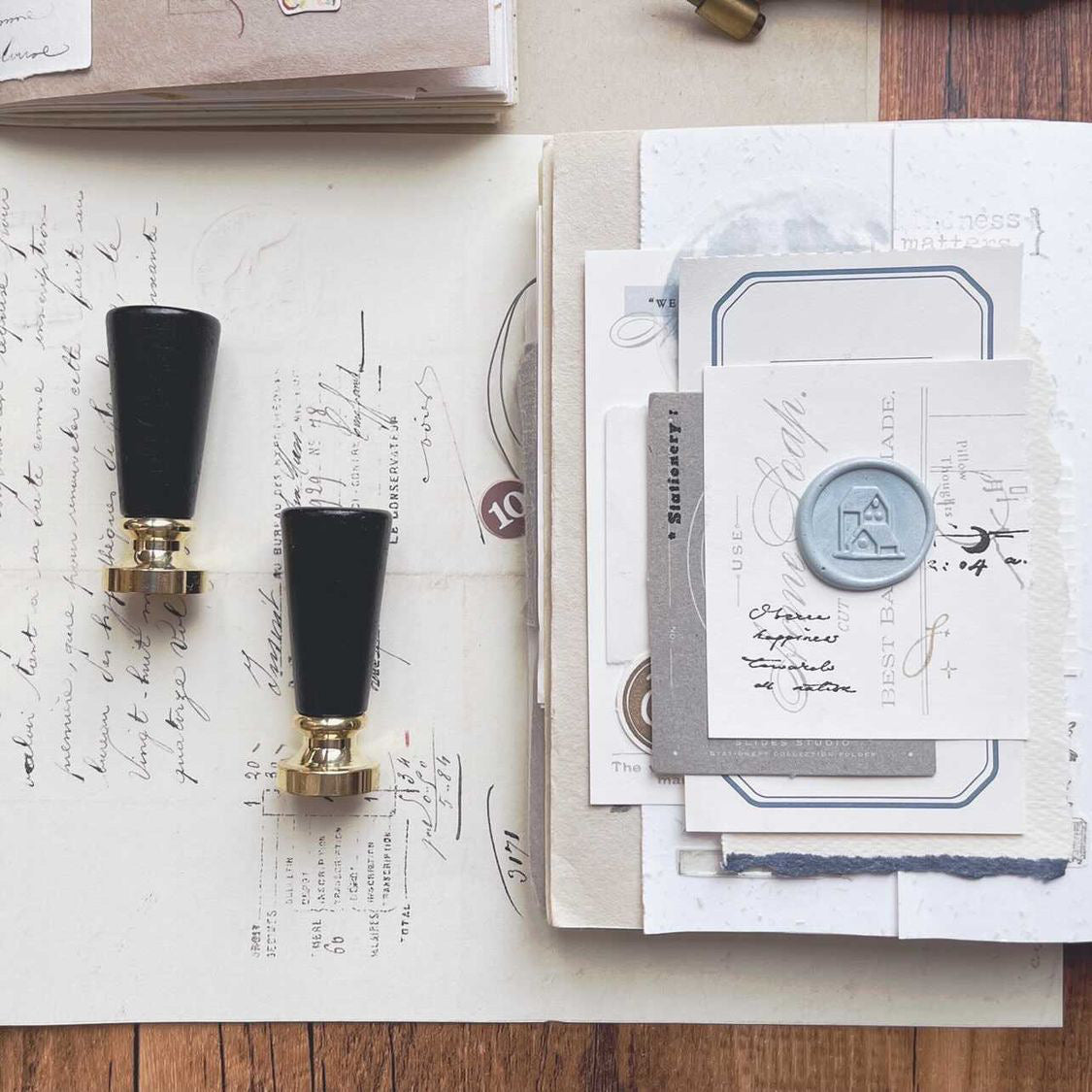 Penny Fei Little House Wax Seal Stamp (2 types) - Smidapaper Ikigai Shop