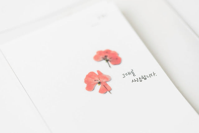 Appree Pressed Stickers- 009 Geranium - Smidapaper Ikigai Shop