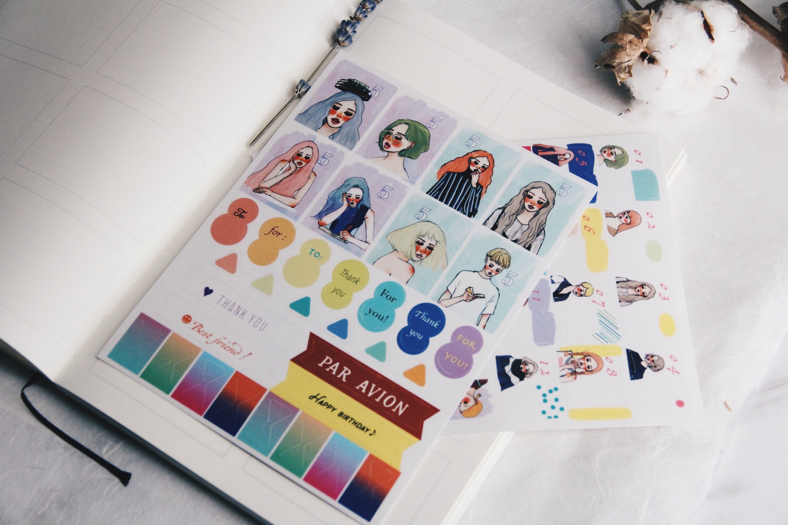 La Dolce Vita Planner Stickers (set of 2) - Smidapaper Ikigai Shop
