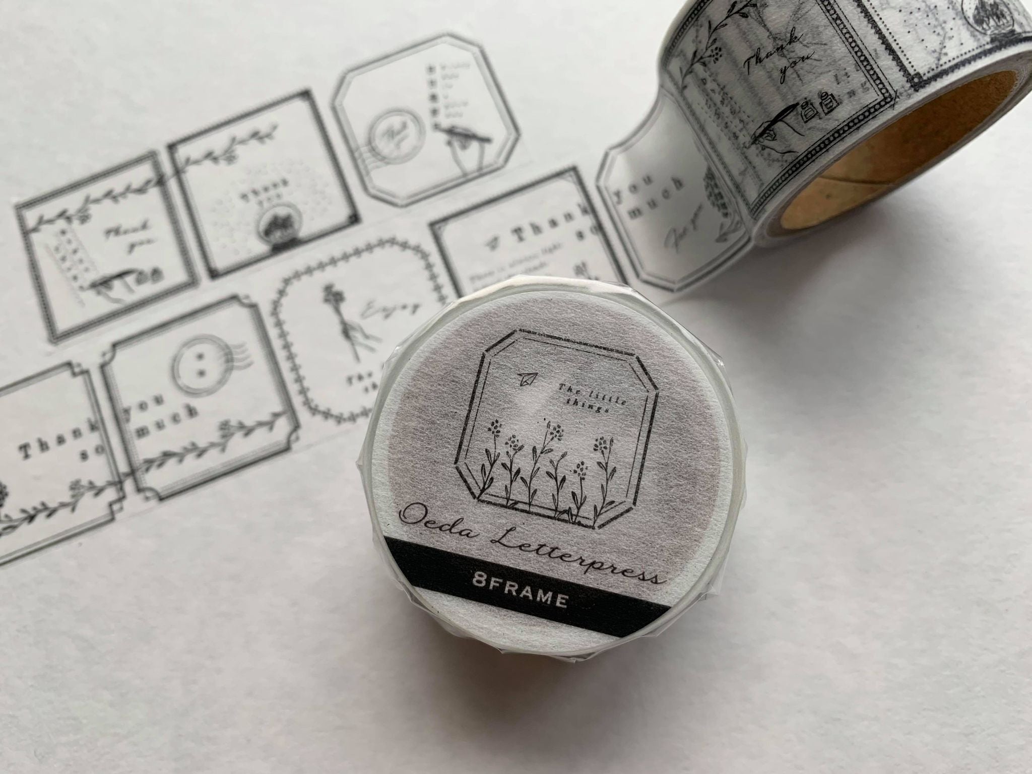 Oeda Letterpress Masking Tape-8 Frame - Smidapaper Ikigai Shop
