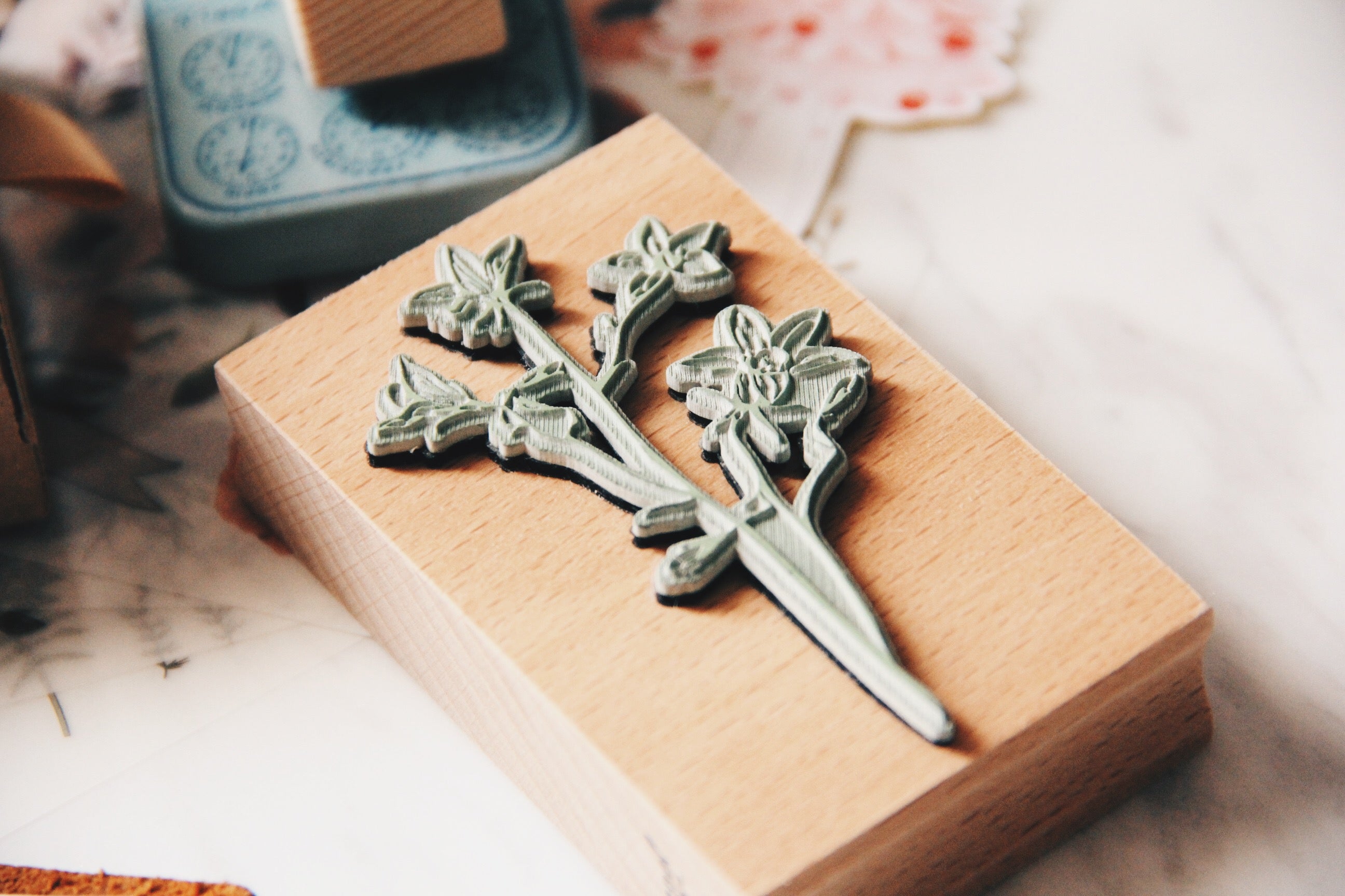 Stempel Jazz Bellflower Rubber Stamp - Smidapaper Ikigai Shop