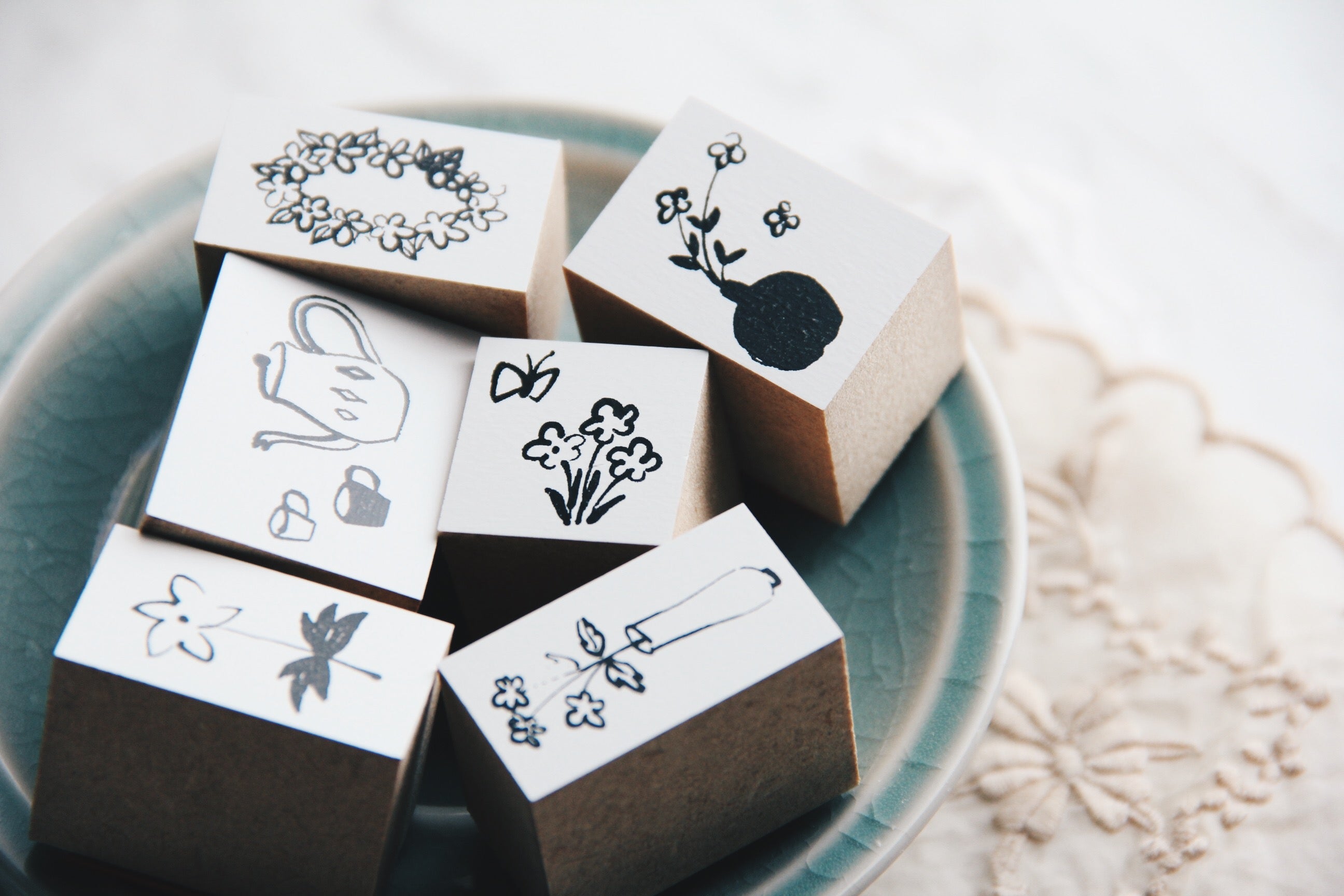 Nico Neco Original Japanese Butterfly Rubber Stamp - Smidapaper Ikigai Shop