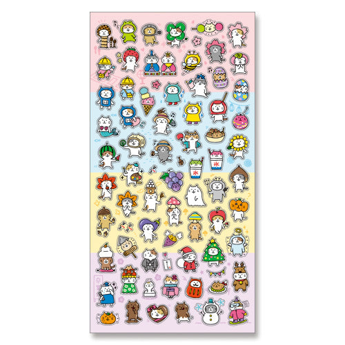 Mindwave Seasonal Cat Stickers - Smidapaper Ikigai Shop