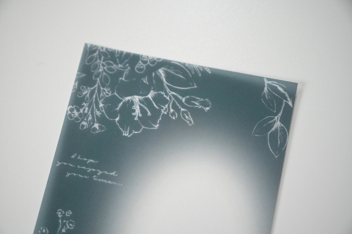 Tutty Design A7 Tracing Paper: Blue Fleur - Smidapaper Ikigai Shop
