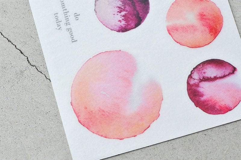 MU Print-On Stickers-041 Red Wine - Smidapaper Ikigai Shop