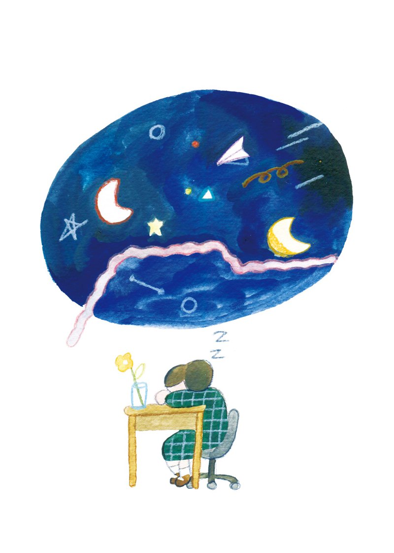Misshoegg Daydream Postcard - Smidapaper Ikigai Shop