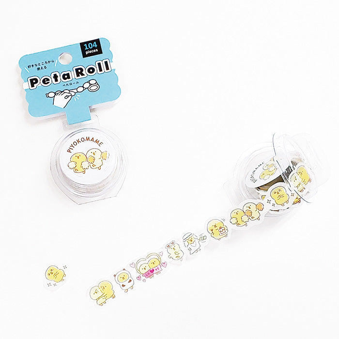 Mindwave Peta Roll: Piyokomame Washi Tape - Smidapaper Ikigai Shop
