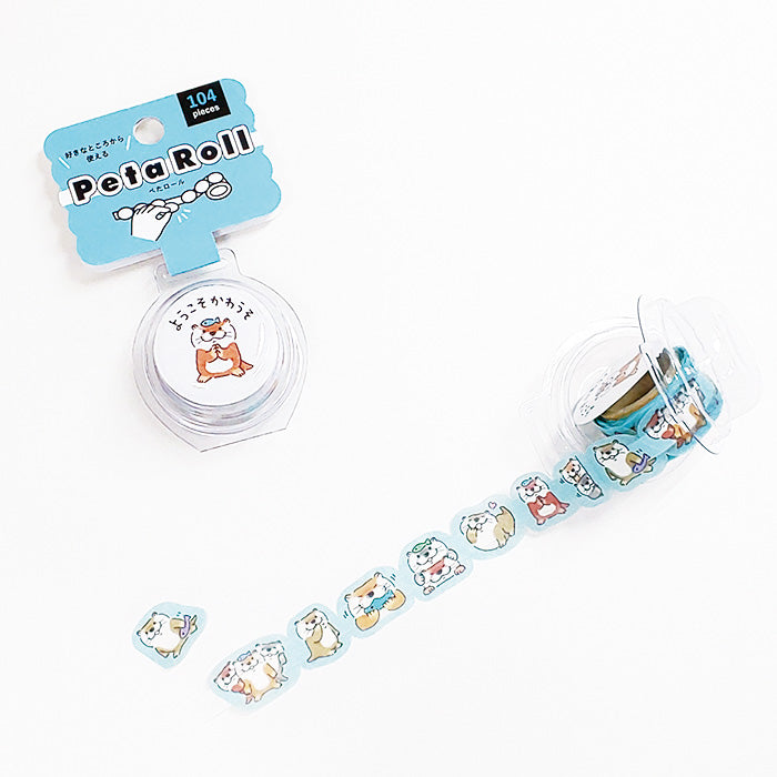 Mindwave Peta Roll: Otter Friends Washi Tape - Smidapaper Ikigai Shop