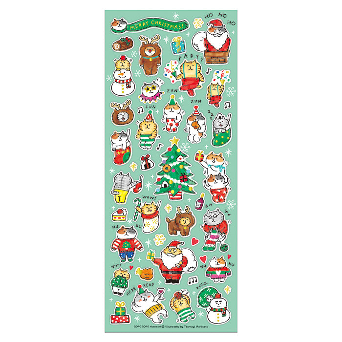 Mindwave Winter Selection Stickers-Gorogoro Nyansuke - Smidapaper Ikigai Shop