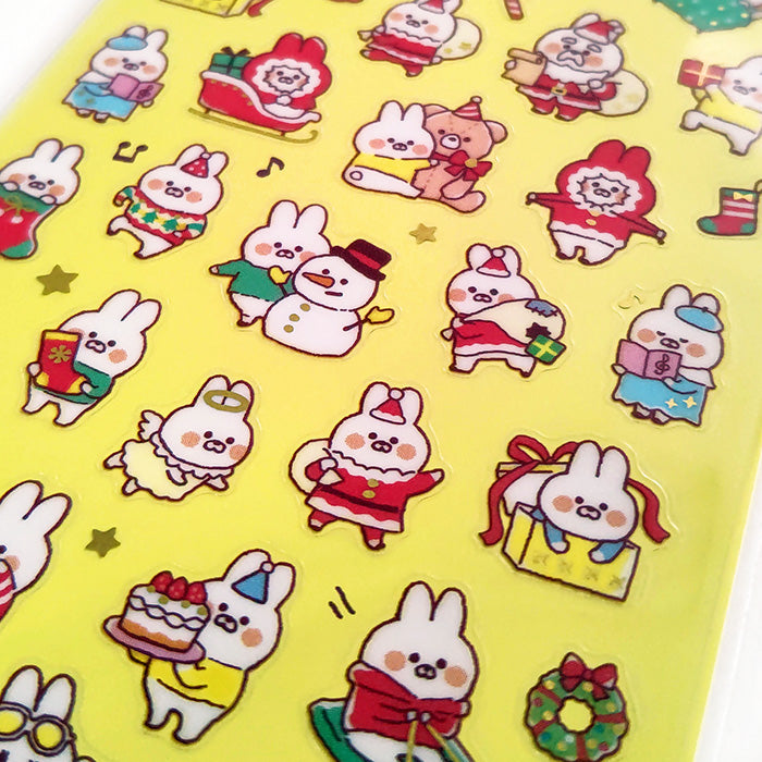 Mindwave Winter Selection Stickers-Santa Rabbit - Smidapaper Ikigai Shop