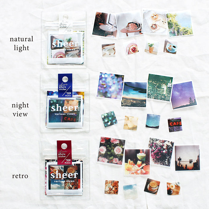 Mindwave Sheer Photo Sticker: Night View - Smidapaper Ikigai Shop