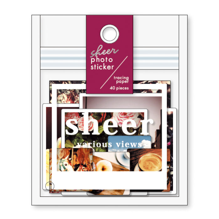 Mindwave Sheer Photo Sticker: Retro - Smidapaper Ikigai Shop