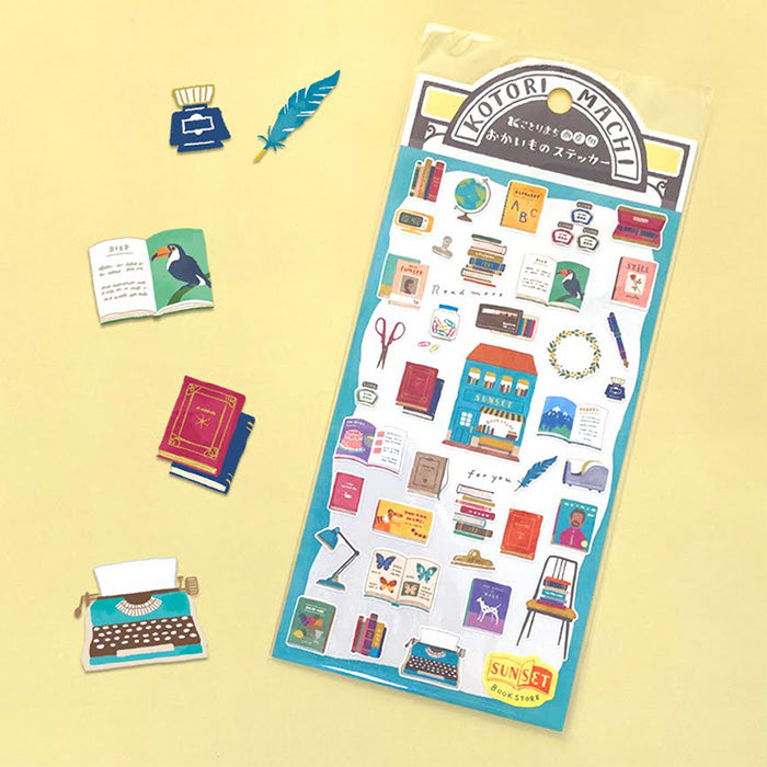 Mindwave Kotori Machi: Bookstore Stickers - Smidapaper Ikigai Shop