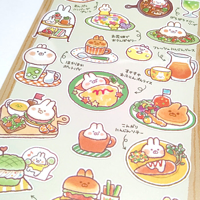 Mindwave Character Cafe Seal: Usagi No Muu Chan - Smidapaper Ikigai Shop
