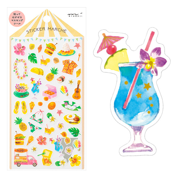 Midori Marche Stickers | Hawaii - Smidapaper Ikigai Shop