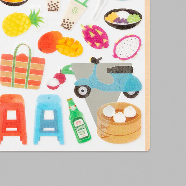 Midori Marche Stickers | Taiwan - Smidapaper Ikigai Shop