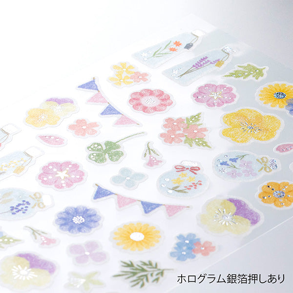 Midori Marche Stickers | Pressed Flowers - Smidapaper Ikigai Shop