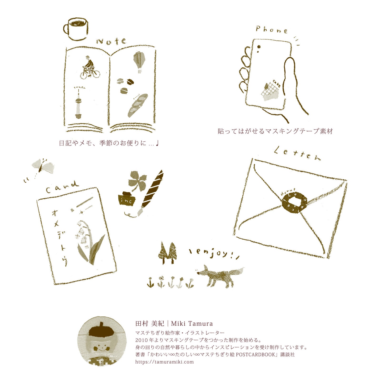 Miki Tamura Kitchen Washi Stickers - Smidapaper Ikigai Shop