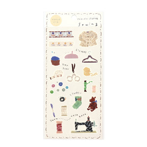 Miki Tamura Sewing Washi Stickers - Smidapaper Ikigai Shop