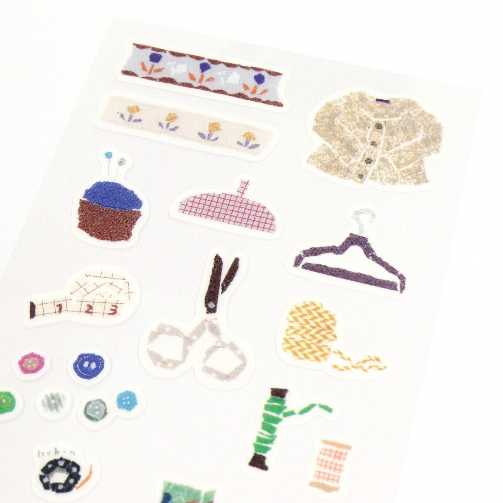 Miki Tamura Sewing Washi Stickers - Smidapaper Ikigai Shop