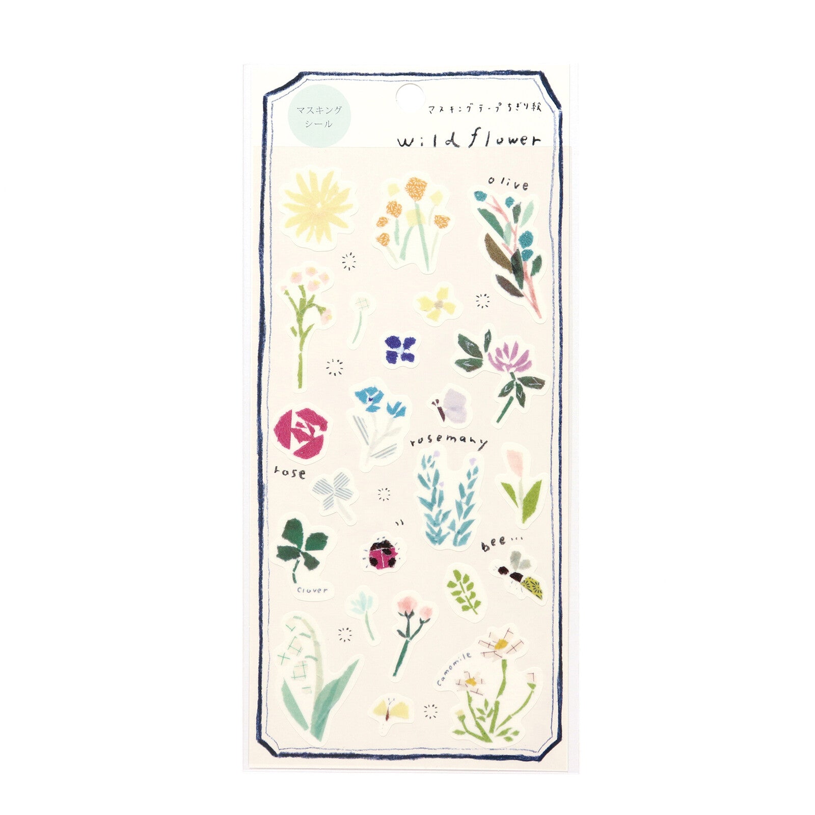 Miki Tamura Wildflower Washi Stickers - Smidapaper Ikigai Shop
