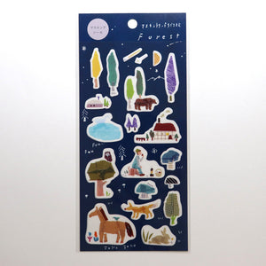 Miki Tamura Forest Washi Stickers - Smidapaper Ikigai Shop