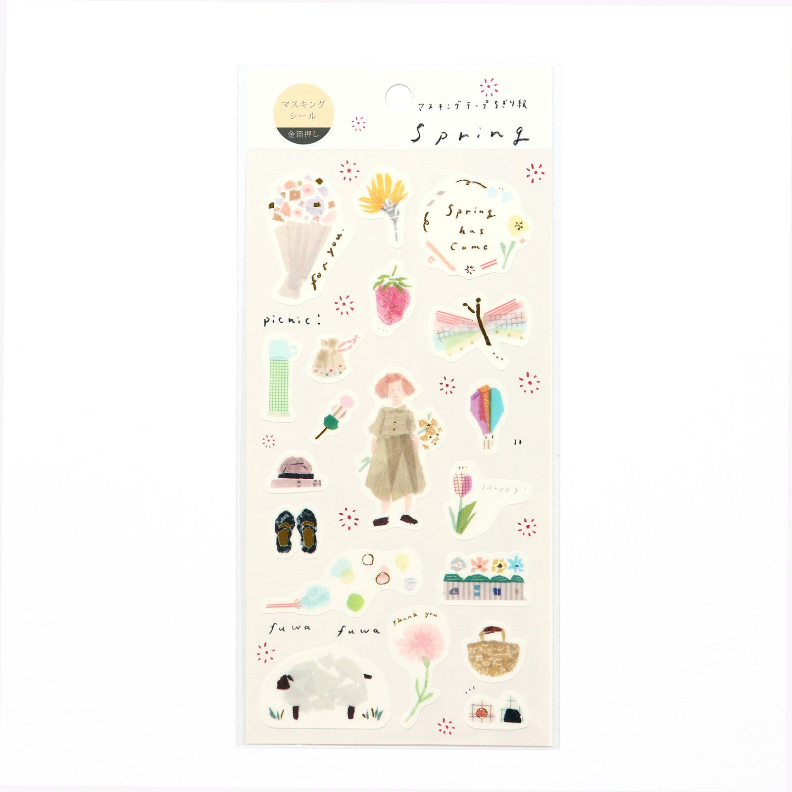 Miki Tamura Spring Washi Stickers - Smidapaper Ikigai Shop