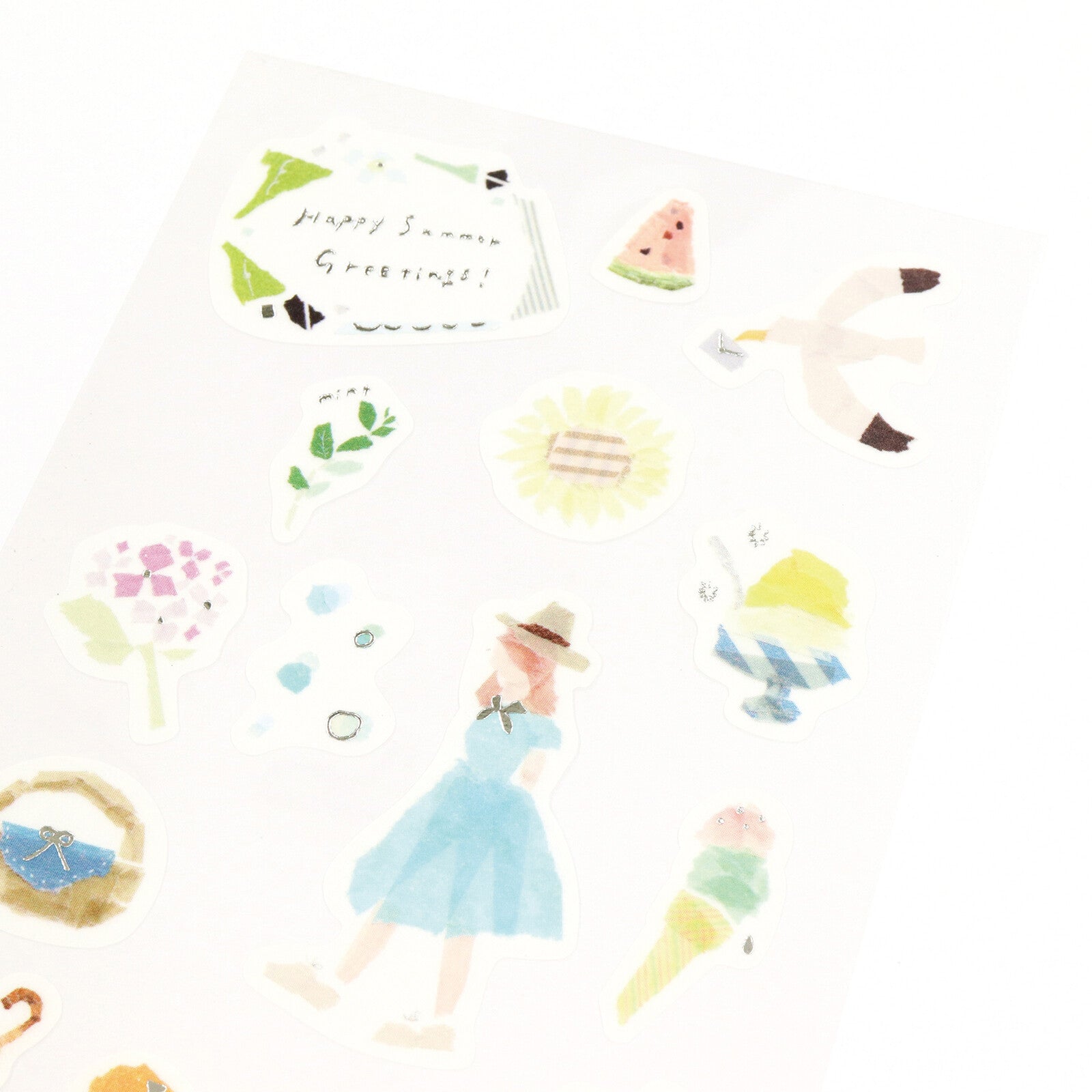 Miki Tamura Summer Washi Stickers - Smidapaper Ikigai Shop