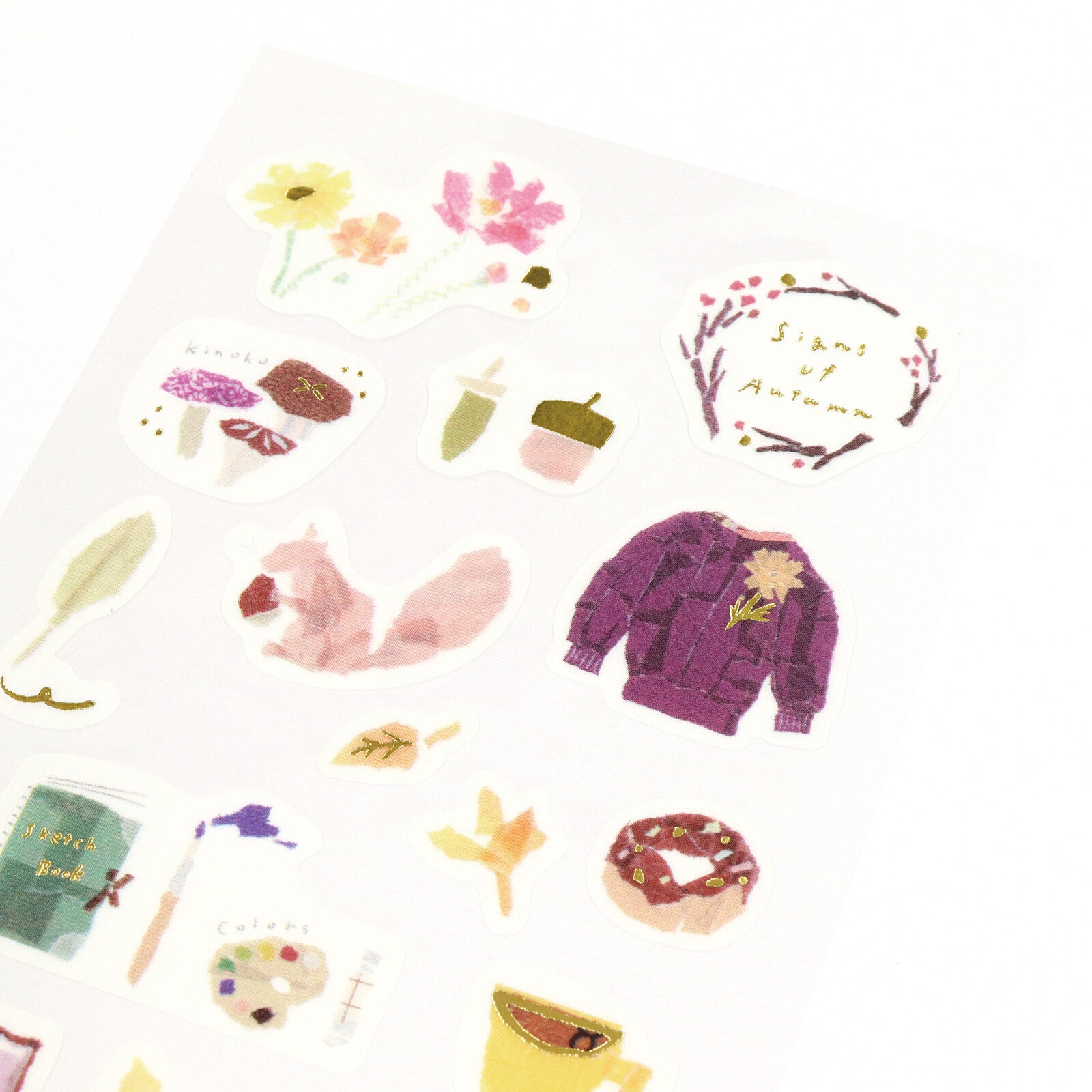 Miki Tamura Autumn Washi Stickers - Smidapaper Ikigai Shop