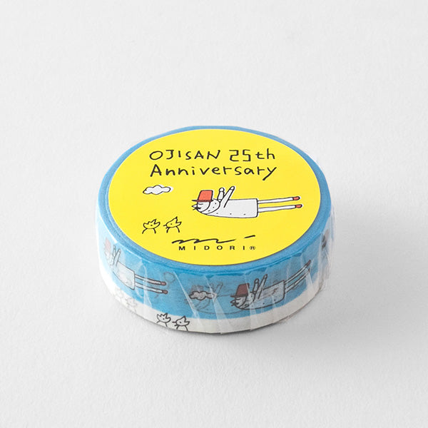 Midori Ojisan 25th Anniversary Masking Tape - Flying Ojisan (S) - Smidapaper Ikigai Shop