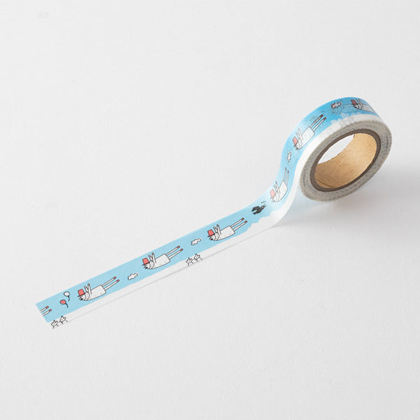 Midori Ojisan 25th Anniversary Masking Tape - Flying Ojisan (S) - Smidapaper Ikigai Shop