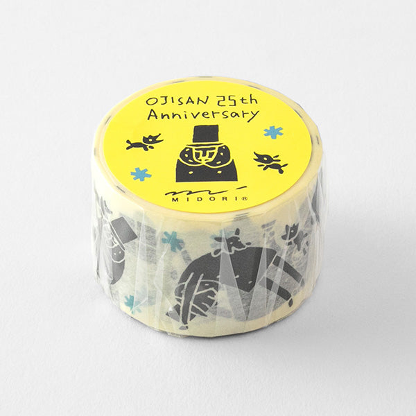 Midori Ojisan 25th Anniversary Masking Tape - Ojisan & Dogs (M) - Smidapaper Ikigai Shop