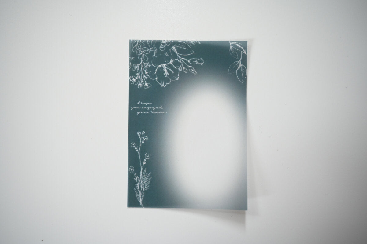 Tutty Design A7 Tracing Paper: Blue Fleur - Smidapaper Ikigai Shop