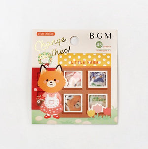 BGM Flake Seal-Change Clothes: Little Farm - Smidapaper Ikigai Shop