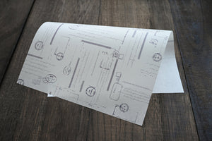 Tutty Design A4 Wrapping Paper: Postmark - Smidapaper Ikigai Shop