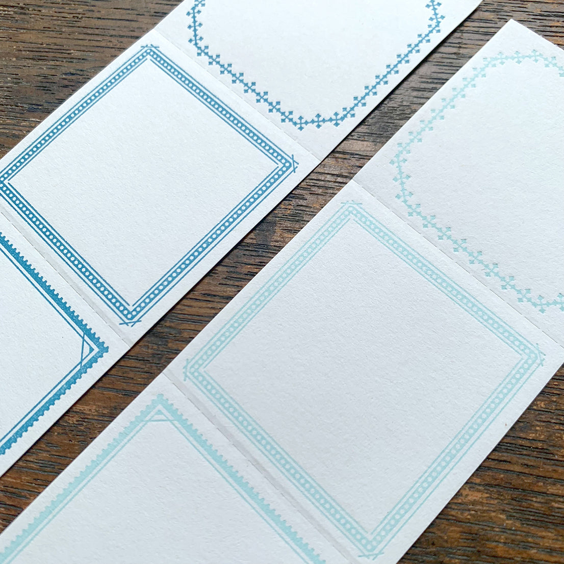 Oeda Letterpress Summer Limited Edition 3 Pattern Label Book: Frame (2 Colours) - Smidapaper Ikigai Shop