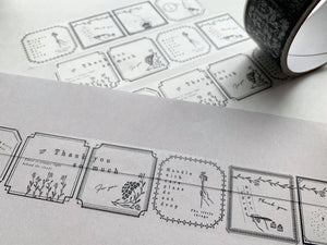 Oeda Letterpress Packing Tape-5 Frame - Smidapaper Ikigai Shop