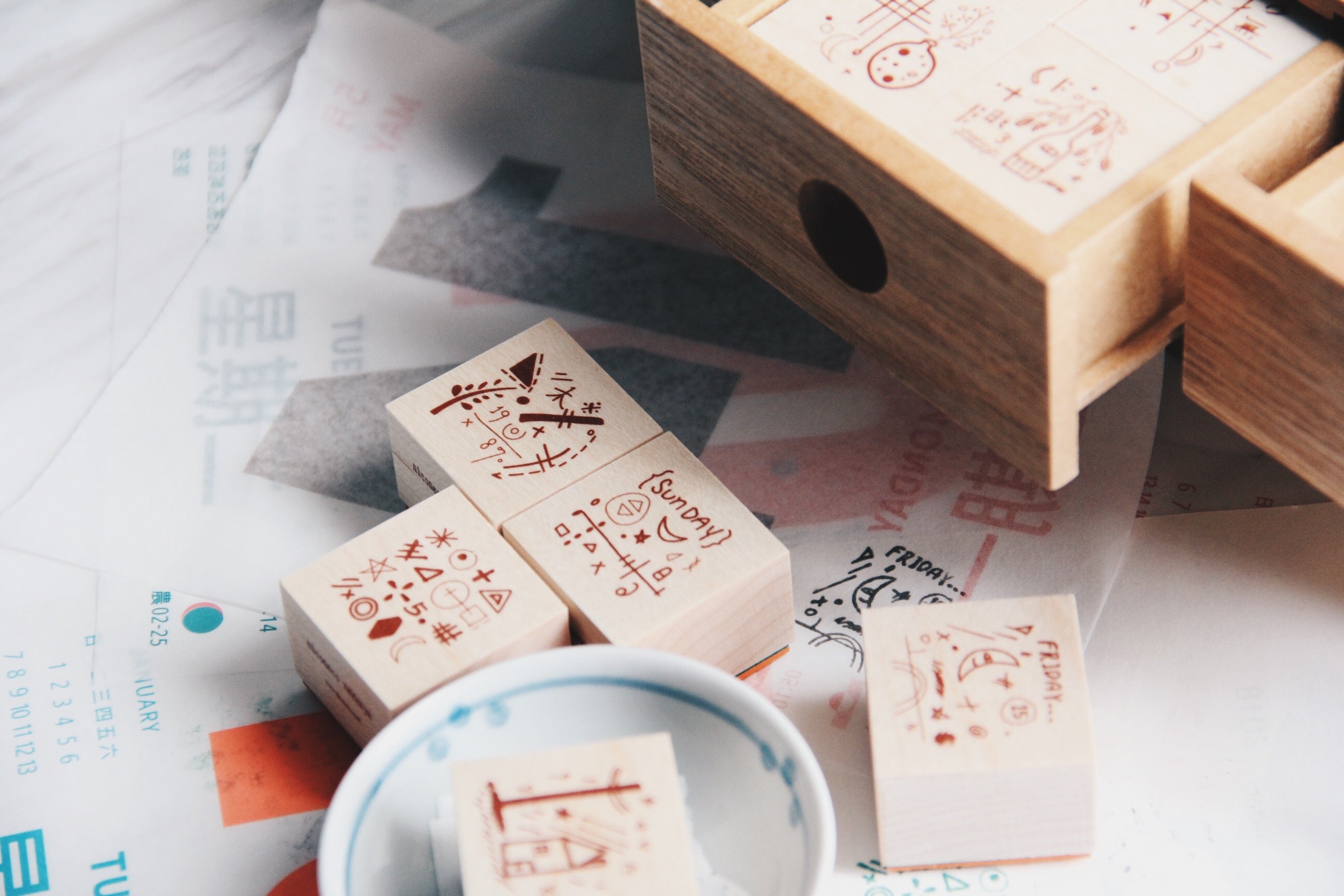 Nico Neco Original Japanese Rubber Stamp Vol. 2 No. 5 - Smidapaper Ikigai Shop