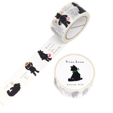 Miki Tamura Washi Tape: Kuma Kuma - Smidapaper Ikigai Shop