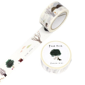 Miki Tamura Washi Tape: Tree Tree - Smidapaper Ikigai Shop