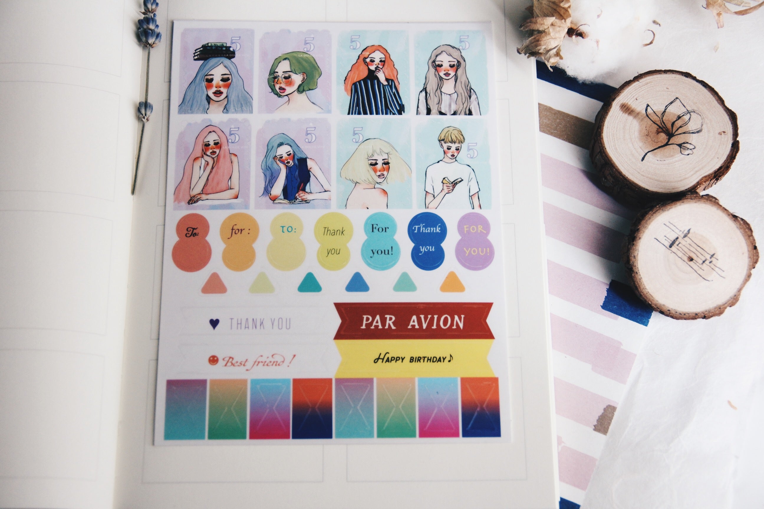La Dolce Vita Planner Stickers (set of 2) - Smidapaper Ikigai Shop