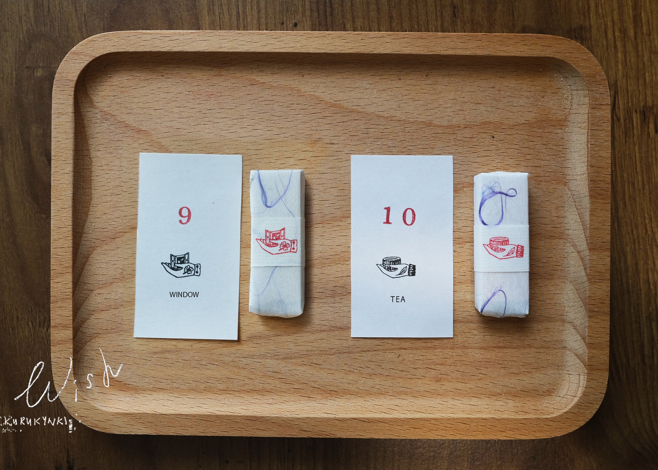 Kurukynki WISH Rubber Stamp (18 designs, sold individually) - Smidapaper Ikigai Shop