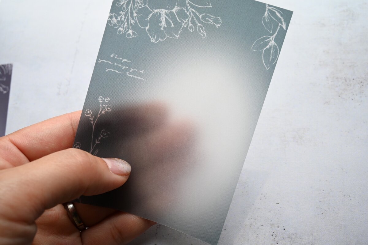 Tutty Design A7 Tracing Paper: Blue Fleur - Smidapaper Ikigai Shop