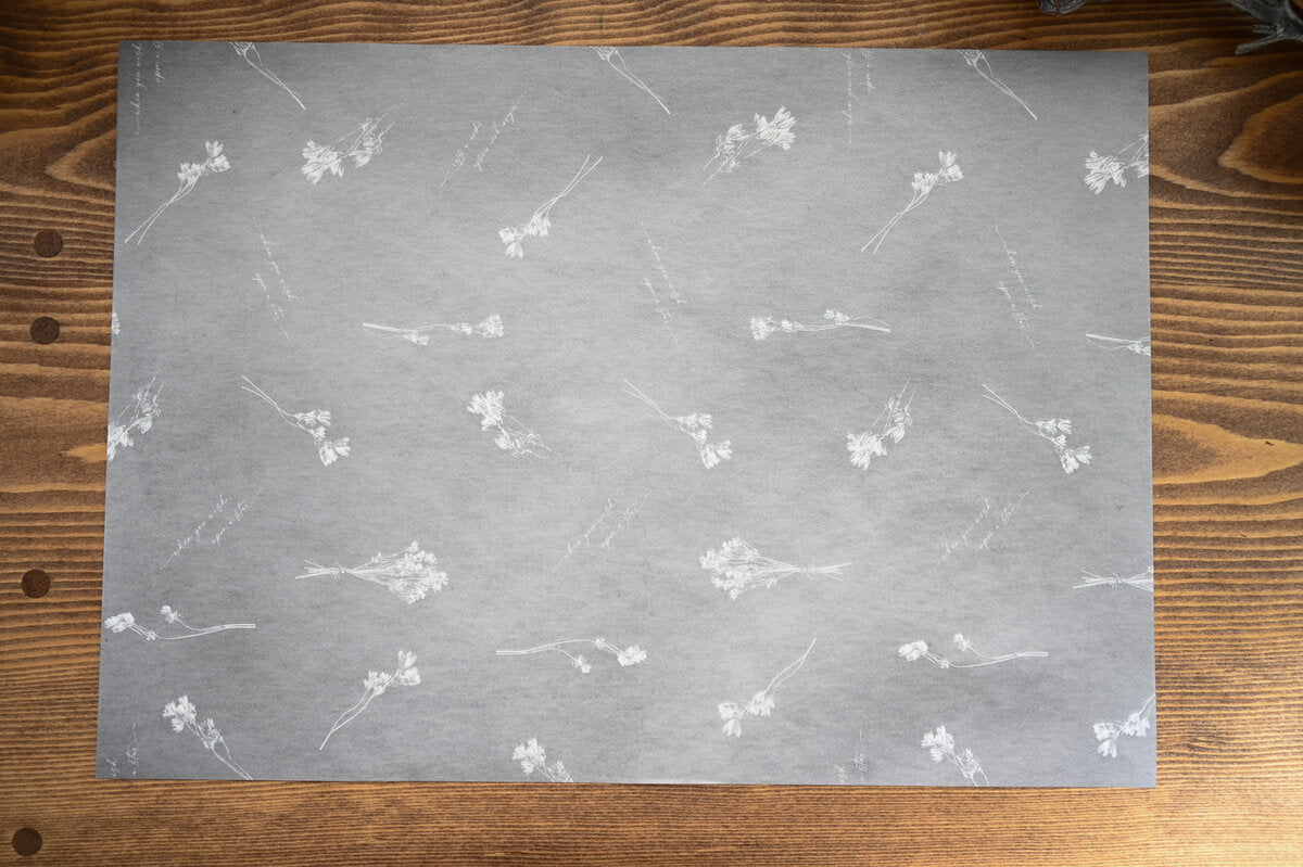 Tutty Design A4 Wrapping Paper: Astralantia: Slate Gray - Smidapaper Ikigai Shop