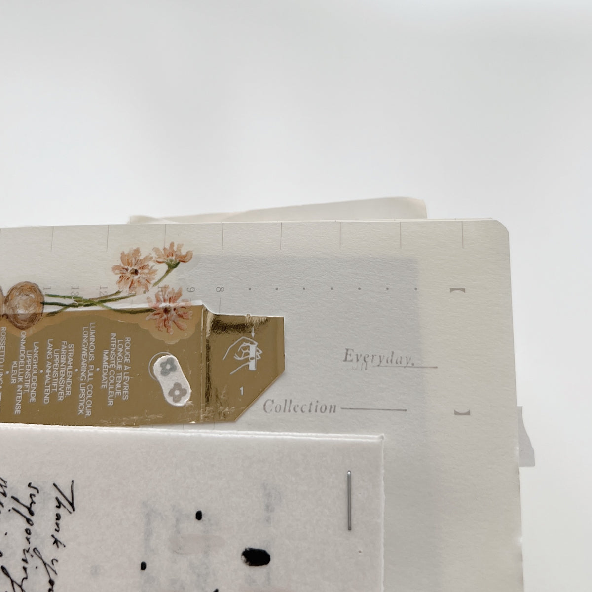 PC 9pt. (3) Tiny Text Rubber Stamps (18 types)