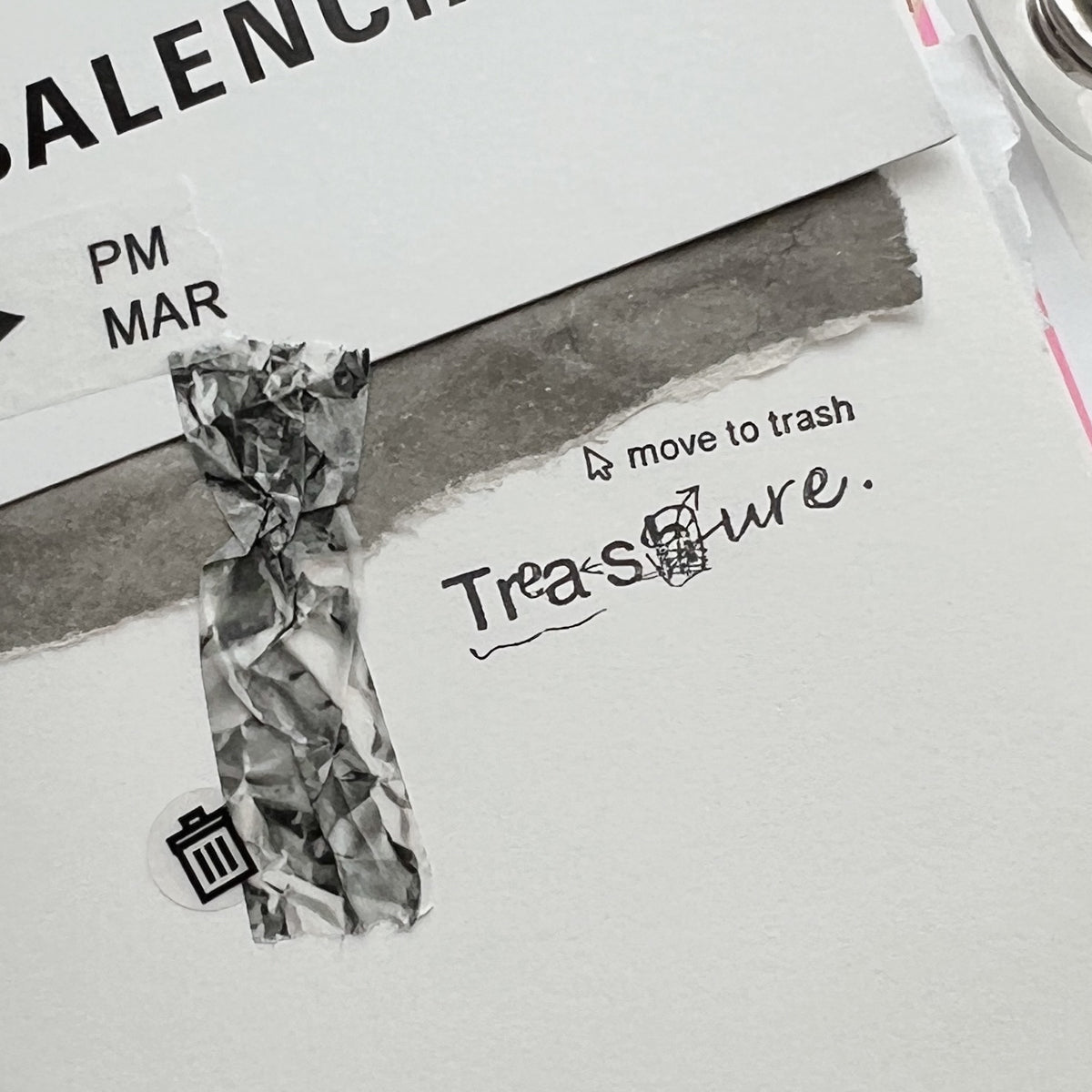 PC 9pt. (3) Tiny Text Rubber Stamps (18 types)