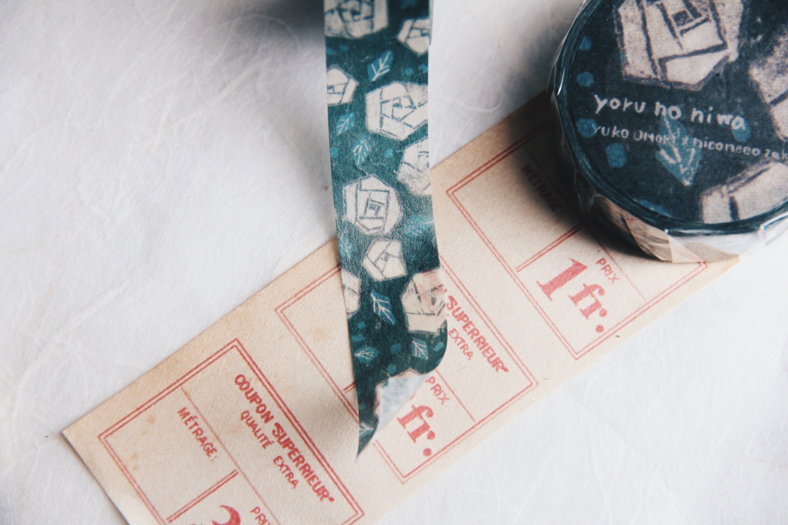 Nico Neco x omoriyuko Fine Japanese Art Washi Tape-Yoru No Niwa - Smidapaper Ikigai Shop